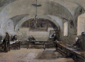 Interior del convento de los capuchinos en Albano de Hugh Carter