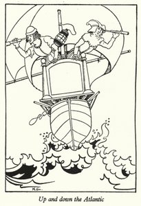 Arriba y abajo del Atlántico (litografía) de Hugh Chesterman
