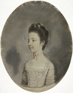 Busto retrato de una dama de Hugh Douglas Hamilton