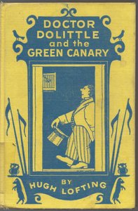 Portada del libro Doctor Dolittle y el canario verde de Hugh Lofting, 1940s de Hugh Lofting