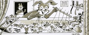 Harold Hare enseña a nadar a los ratones