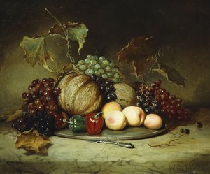 Naturaleza muerta abundante, 1855 de Hugh Newell