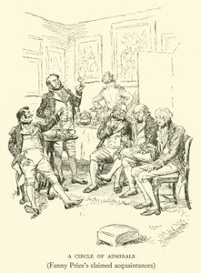 Un círculo de almirantes, conocidos reclamados de Fanny Price de Hugh Thomson