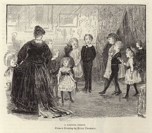 Una lección de baile de Hugh Thomson