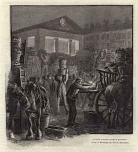 Covent Garden - temprano en la mañana de Hugh Thomson
