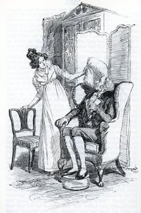 Emma y el Sr. Knightley (ilustración) de Hugh Thomson