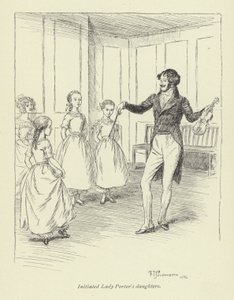 Ilustración para Amos Barton por George Eliot de Hugh Thomson