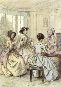 Ilustración para Amos Barton de George Eliot de Hugh Thomson