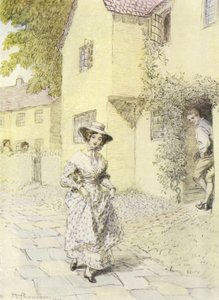 Ilustración para Amos Barton de George Eliot de Hugh Thomson
