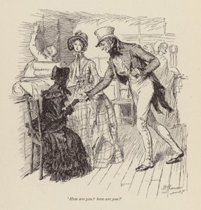 Ilustración para Cranford de Mrs Gaskell (grabado)