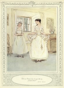 Ilustración para Ella se rebaja para conquistar de Goldsmith de Hugh Thomson