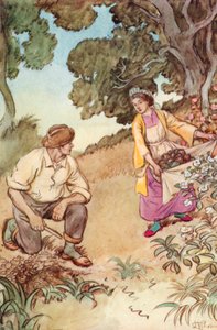 Ilustración de El admirable Crichton de J. M. Barrie de Hugh Thomson