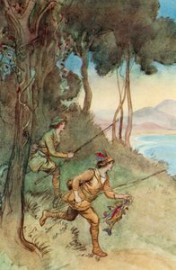 Ilustración de El admirable Crichton de J. M. Barrie de Hugh Thomson