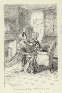 Ilustración para el arrepentimiento de Janet por George Eliot de Hugh Thomson