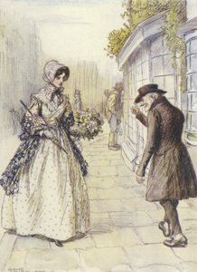 Ilustración para el arrepentimiento de Janet por George Eliot de Hugh Thomson