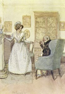 Ilustración para el arrepentimiento de Janet de George Eliot de Hugh Thomson