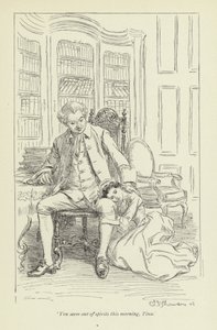 Ilustración para la historia de amor de Mr. Gilfil por George Eliot de Hugh Thomson