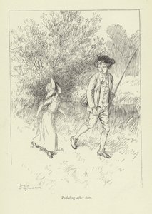 Ilustración para la historia de amor de Mr. Gilfil por George Eliot de Hugh Thomson