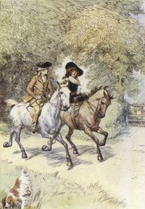Ilustración para la historia de amor de Mr. Gilfil de George Eliot de Hugh Thomson