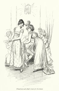 Ilustración para La Abadía de Northanger de Jane Austen de Hugh Thomson