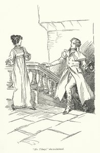 Ilustración para Northanger Abbey de Jane Austen de Hugh Thomson