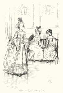 Ilustración para Northanger Abbey de Jane Austen de Hugh Thomson