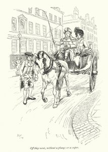 Ilustración para Northanger Abbey de Jane Austen de Hugh Thomson