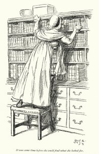 Ilustración para La abadía de Northanger de Jane Austen de Hugh Thomson