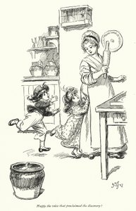 Ilustración para La abadía de Northanger de Jane Austen de Hugh Thomson