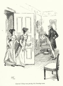 Ilustración para La abadía de Northanger de Jane Austen de Hugh Thomson