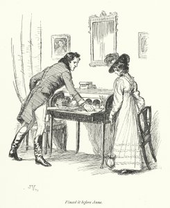 Ilustración para Persuasión de Jane Austen de Hugh Thomson