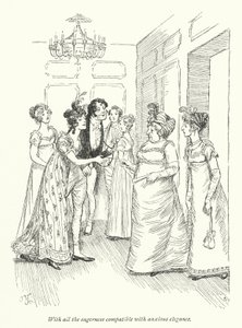Ilustración para Persuasión de Jane Austen de Hugh Thomson