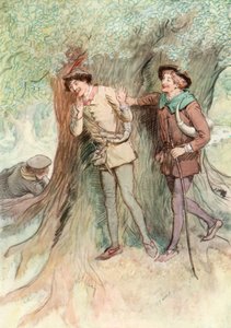 Ilustración para Como gustéis de Shakespeare de Hugh Thomson