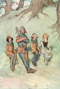 Ilustración para Como gustéis de Shakespeare de Hugh Thomson