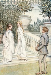 Ilustración de Como gustéis de Shakespeare de Hugh Thomson