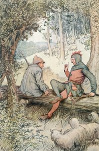 Ilustración de Como gustéis de Shakespeare de Hugh Thomson