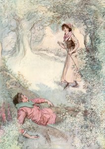Ilustración de Como gustéis de Shakespeare de Hugh Thomson
