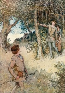 Ilustración de Como gustéis de Shakespeare de Hugh Thomson