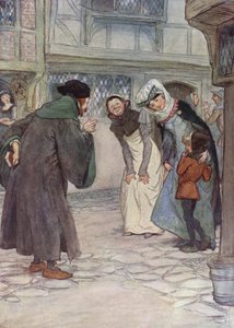Ilustración para Las alegres comadres de Windsor de Hugh Thomson