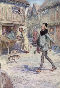 Ilustración para Las Alegres Comadres de Windsor de Hugh Thomson