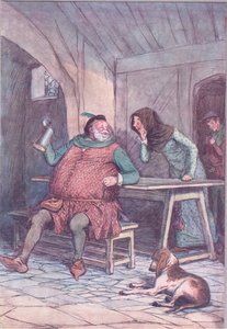 Casarse es lo corto y lo largo de ello, ilustración de Las Alegres Comadres de Windsor, 1910 de Hugh Thomson