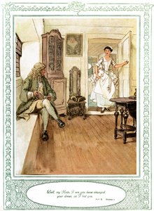 Ella se rebaja para conquistar, obra de Oliver Goldsmith de Hugh Thomson