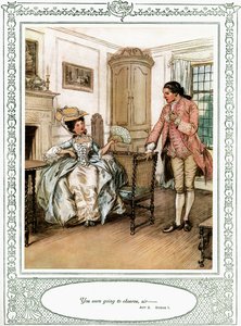 La comedia de Oliver Goldsmith 