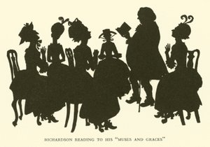 Richardson leyendo a sus "Musas y Gracias"