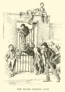 La puerta de la escuela de Hugh Thomson