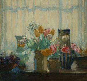 Flores en la ventana de Hugh Wallis