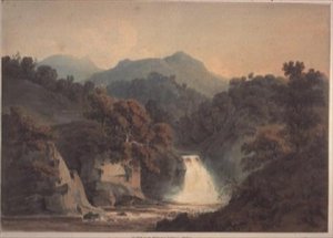Vista del Bran, cerca de Dunkeld de Hugh William Williams