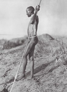 África: Dinka del norte del Nilo Blanco (foto b/n)
