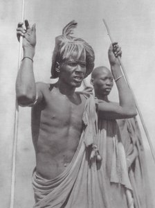 África: Shilluks (foto b/n)