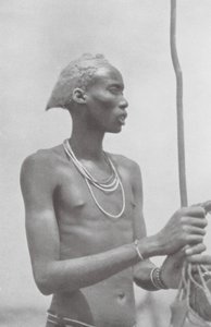 Dinka-Neger (foto b/n)